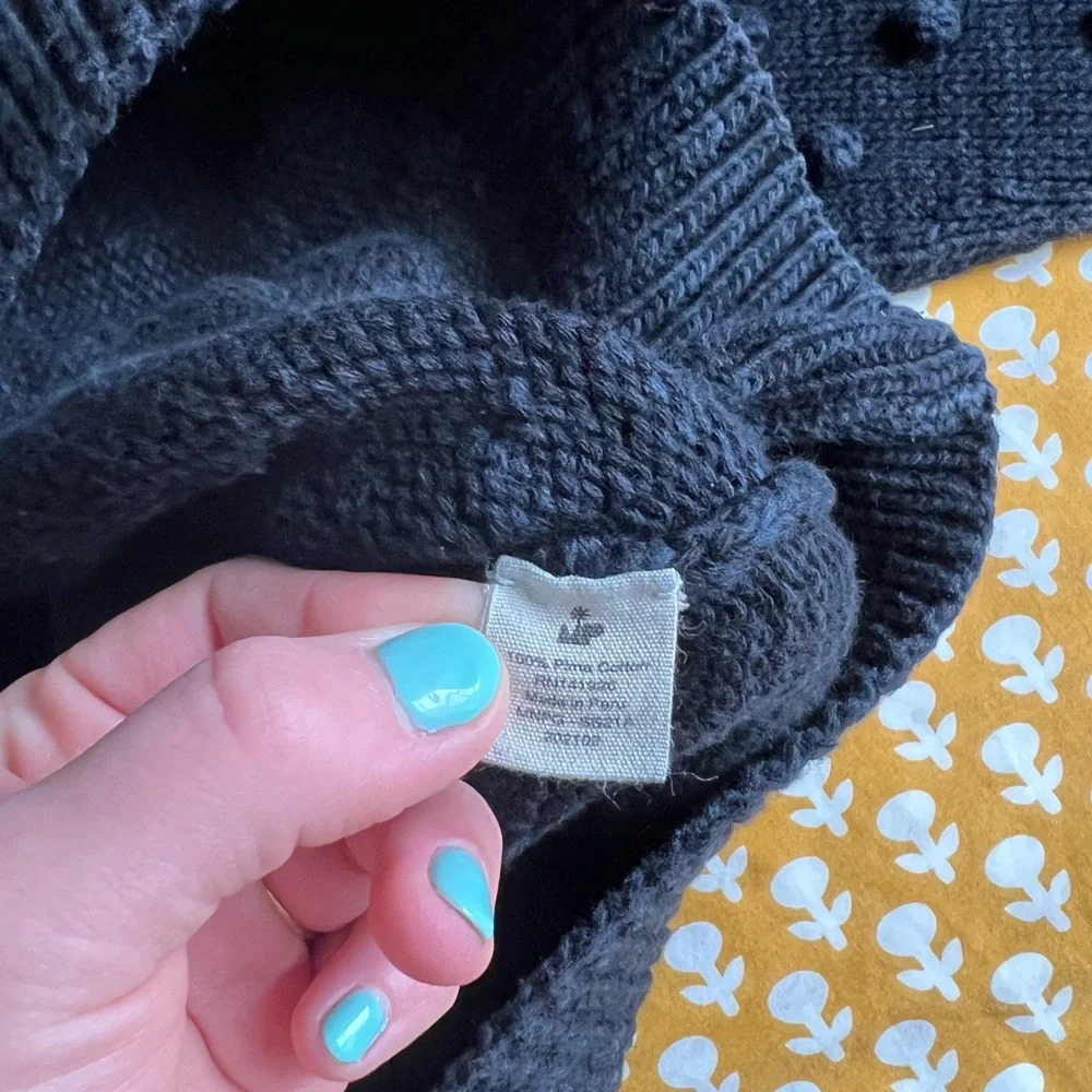 *SOLD* Misha & Puff Cotton Sweater in Pale Black - Picture 6 of 6